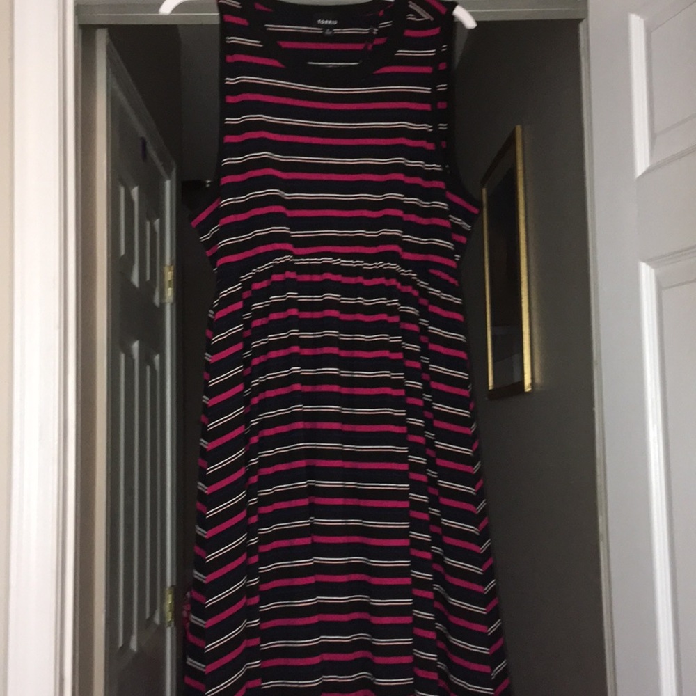Torrid stripped dress size 1